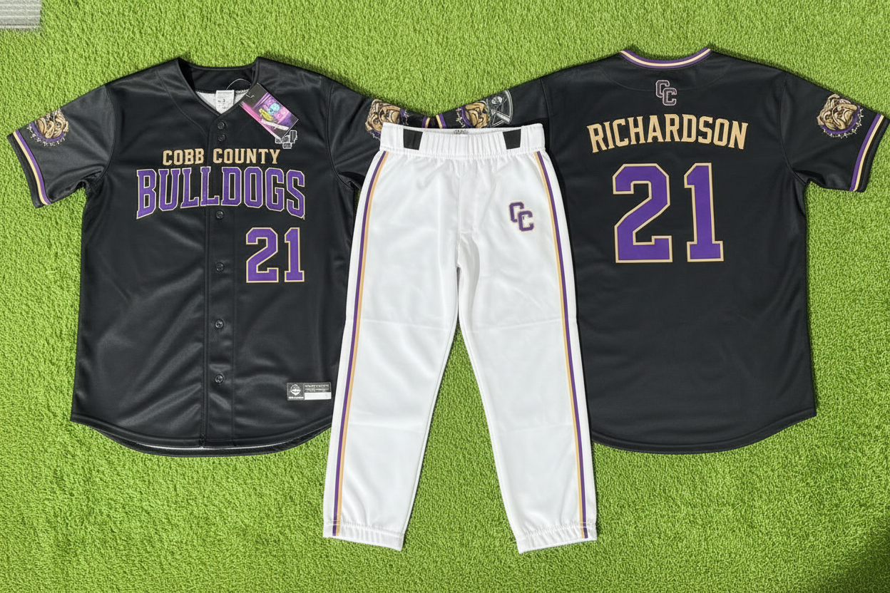 Cobb County Bulldogs – Richardson 21 Flat Lay