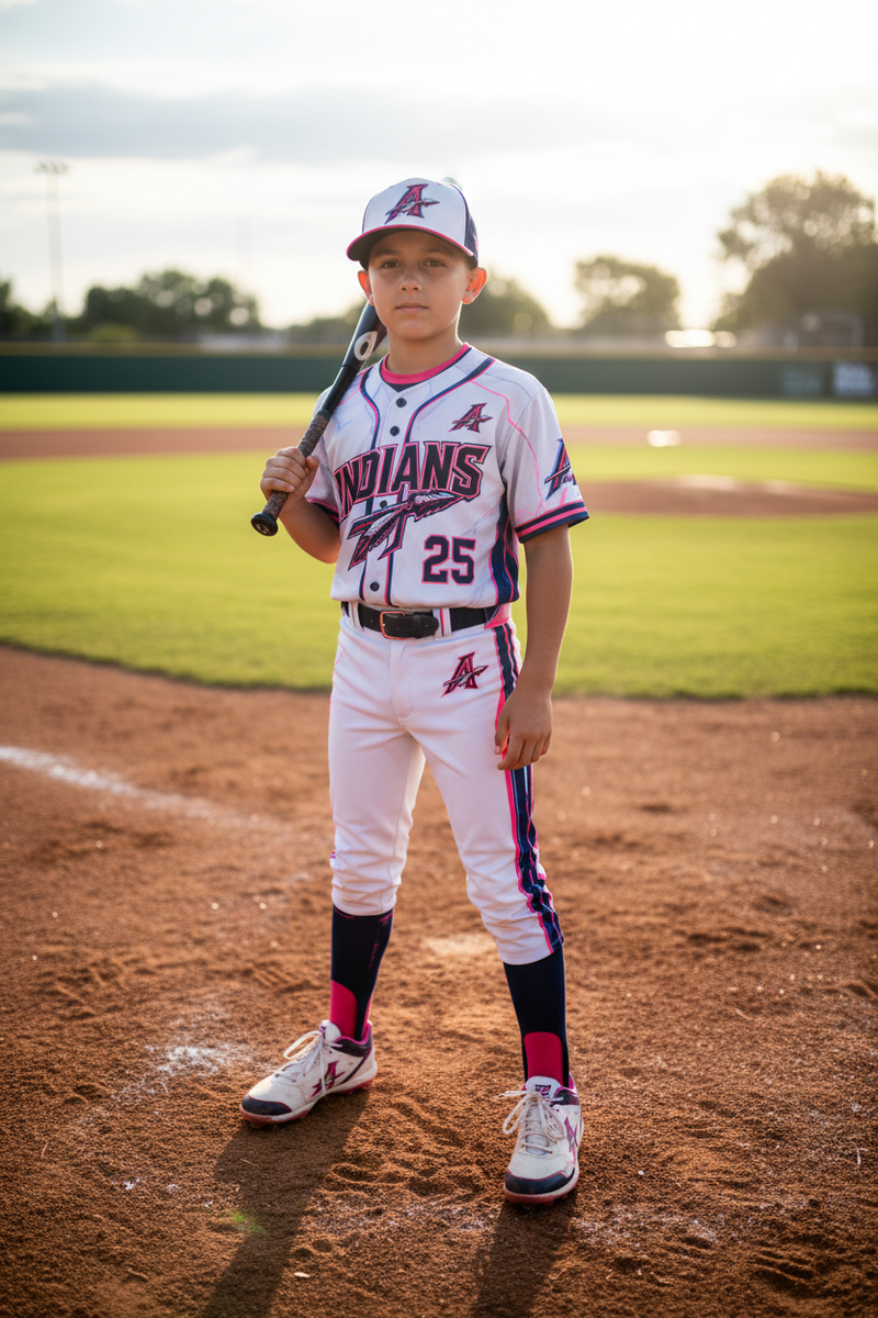 Kid on the Baseball Diamond – Alpharetta Indians