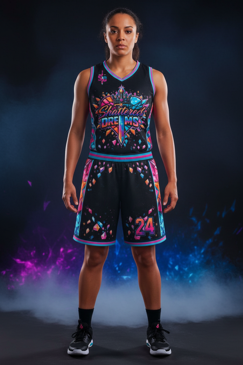 Shattered Dreams Uniform Front View Worn Mockup
