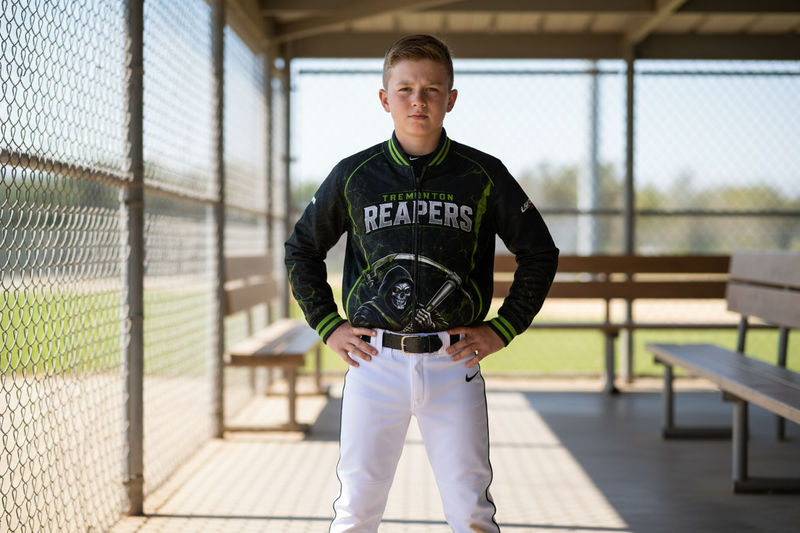 Tremonton Reapers 9U Cage Jacket Mockup