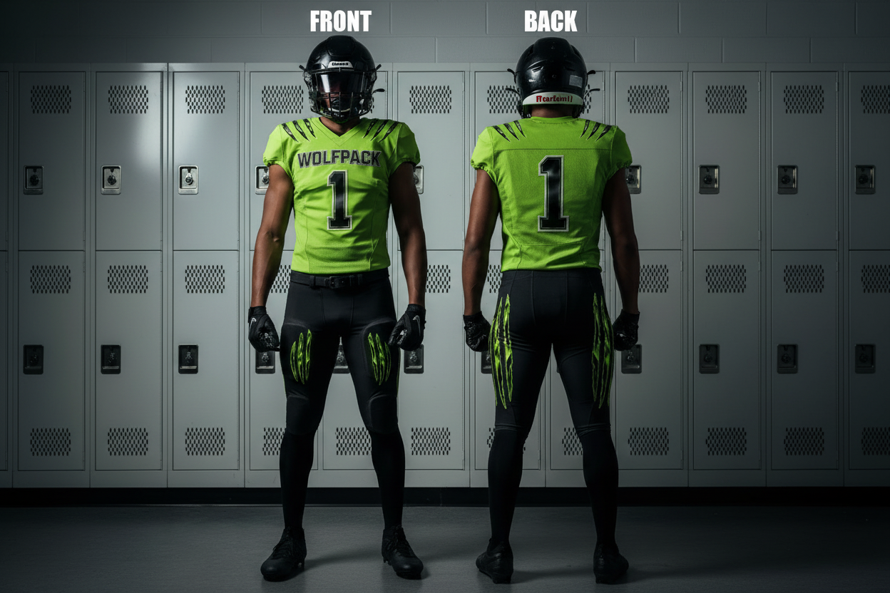 Wolfpack Uniform Front and Back